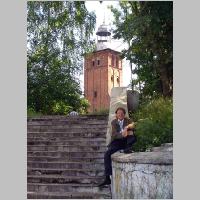 111-1476 Wehlau, Prof. Dr. Kuhnert auf der Schanzentreppe.jpg